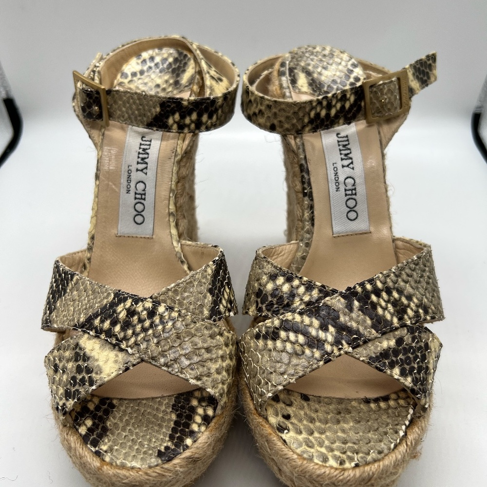 Jimmy Choo Python Wedge Shoes - image 2